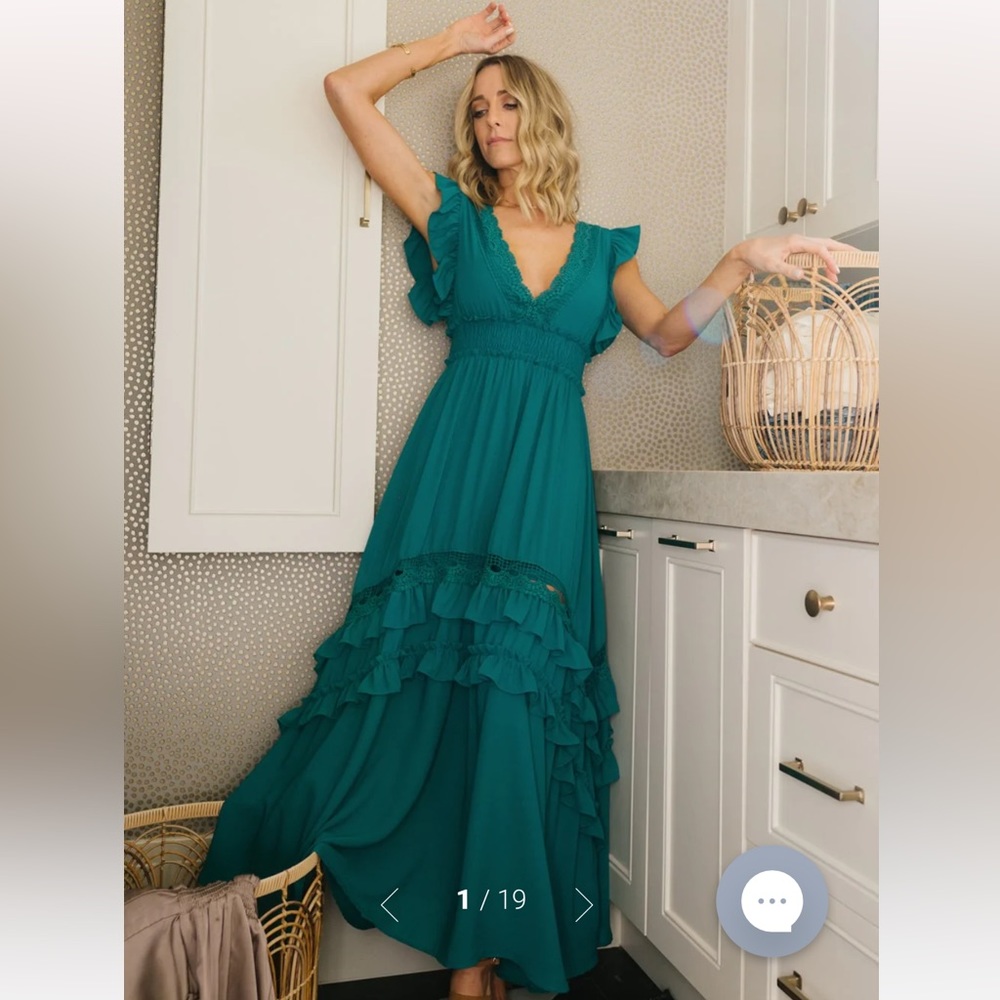 Baltic Born Jasmine Ruffle Maxi Dress